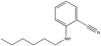 2-(hexylamino)benzonitrile Struktur