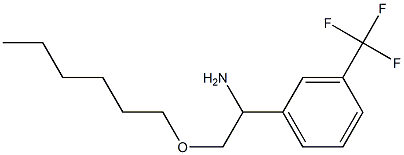 2-(hexyloxy)-1-[3-(trifluoromethyl)phenyl]ethan-1-amine Struktur