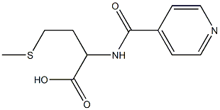 2-(isonicotinoylamino)-4-(methylthio)butanoic acid Struktur