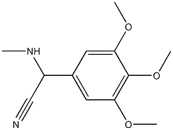 2-(methylamino)-2-(3,4,5-trimethoxyphenyl)acetonitrile Struktur