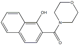 2-(morpholin-4-ylcarbonyl)naphthalen-1-ol Struktur