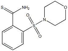 2-(morpholin-4-ylsulfonyl)benzenecarbothioamide Struktur