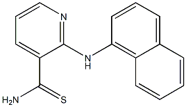 2-(naphthalen-1-ylamino)pyridine-3-carbothioamide Struktur