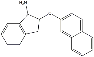 2-(naphthalen-2-yloxy)-2,3-dihydro-1H-inden-1-amine Struktur