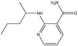 2-(pentan-2-ylamino)pyridine-3-carboxamide Struktur