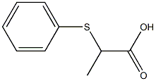 2-(phenylsulfanyl)propanoic acid Struktur