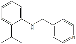 2-(propan-2-yl)-N-(pyridin-4-ylmethyl)aniline Struktur