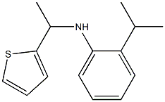 2-(propan-2-yl)-N-[1-(thiophen-2-yl)ethyl]aniline Struktur