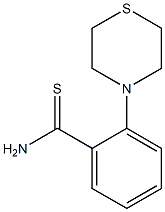 2-(thiomorpholin-4-yl)benzene-1-carbothioamide Struktur