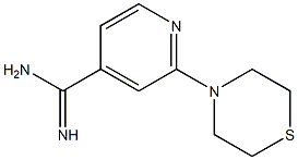 2-(thiomorpholin-4-yl)pyridine-4-carboximidamide Struktur