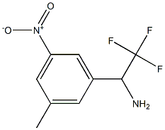 2,2,2-trifluoro-1-(3-methyl-5-nitrophenyl)ethan-1-amine Struktur