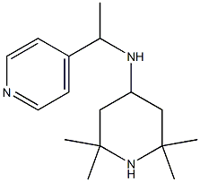 2,2,6,6-tetramethyl-N-[1-(pyridin-4-yl)ethyl]piperidin-4-amine Struktur