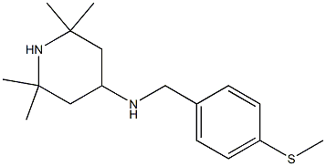 2,2,6,6-tetramethyl-N-{[4-(methylsulfanyl)phenyl]methyl}piperidin-4-amine Struktur