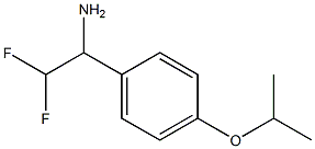 2,2-difluoro-1-[4-(propan-2-yloxy)phenyl]ethan-1-amine Struktur