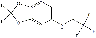 2,2-difluoro-N-(2,2,2-trifluoroethyl)-2H-1,3-benzodioxol-5-amine Struktur