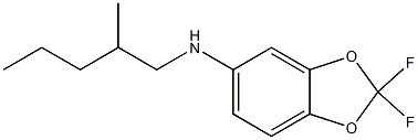 2,2-difluoro-N-(2-methylpentyl)-2H-1,3-benzodioxol-5-amine Struktur