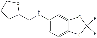 2,2-difluoro-N-(oxolan-2-ylmethyl)-2H-1,3-benzodioxol-5-amine Struktur