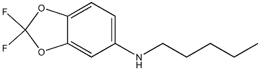 2,2-difluoro-N-pentyl-2H-1,3-benzodioxol-5-amine Struktur