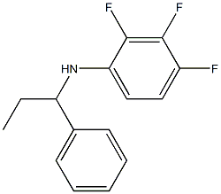 2,3,4-trifluoro-N-(1-phenylpropyl)aniline Struktur