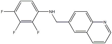 2,3,4-trifluoro-N-(quinolin-6-ylmethyl)aniline Struktur