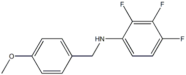 2,3,4-trifluoro-N-[(4-methoxyphenyl)methyl]aniline Struktur