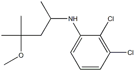 2,3-dichloro-N-(4-methoxy-4-methylpentan-2-yl)aniline Struktur