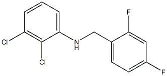 2,3-dichloro-N-[(2,4-difluorophenyl)methyl]aniline Struktur