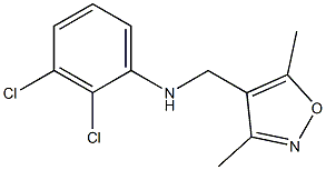 2,3-dichloro-N-[(3,5-dimethyl-1,2-oxazol-4-yl)methyl]aniline Struktur