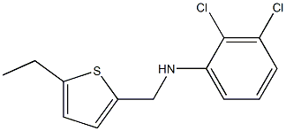 2,3-dichloro-N-[(5-ethylthiophen-2-yl)methyl]aniline Struktur