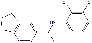 2,3-dichloro-N-[1-(2,3-dihydro-1H-inden-5-yl)ethyl]aniline Struktur