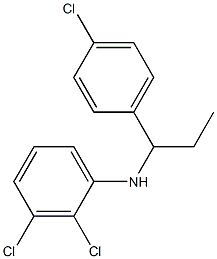 2,3-dichloro-N-[1-(4-chlorophenyl)propyl]aniline Struktur