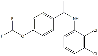 2,3-dichloro-N-{1-[4-(difluoromethoxy)phenyl]ethyl}aniline Struktur