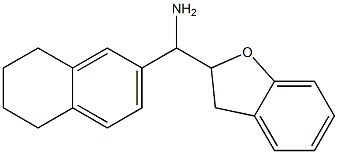 2,3-dihydro-1-benzofuran-2-yl(5,6,7,8-tetrahydronaphthalen-2-yl)methanamine Struktur