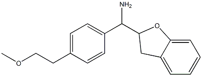 2,3-dihydro-1-benzofuran-2-yl[4-(2-methoxyethyl)phenyl]methanamine Struktur