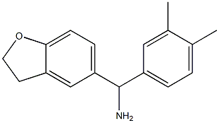 2,3-dihydro-1-benzofuran-5-yl(3,4-dimethylphenyl)methanamine Struktur