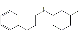 2,3-dimethyl-N-(3-phenylpropyl)cyclohexan-1-amine Struktur