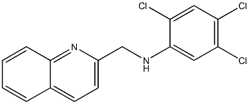 2,4,5-trichloro-N-(quinolin-2-ylmethyl)aniline Struktur