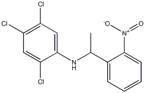 2,4,5-trichloro-N-[1-(2-nitrophenyl)ethyl]aniline Struktur