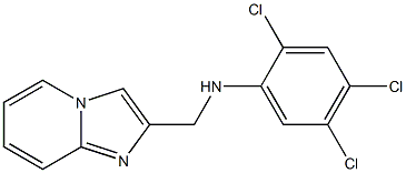 2,4,5-trichloro-N-{imidazo[1,2-a]pyridin-2-ylmethyl}aniline Struktur