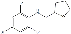 2,4,6-tribromo-N-(oxolan-2-ylmethyl)aniline Struktur