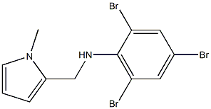 2,4,6-tribromo-N-[(1-methyl-1H-pyrrol-2-yl)methyl]aniline Struktur