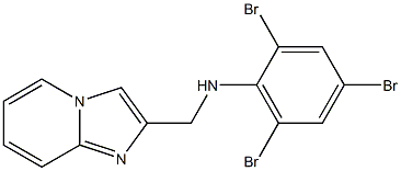 2,4,6-tribromo-N-{imidazo[1,2-a]pyridin-2-ylmethyl}aniline Struktur