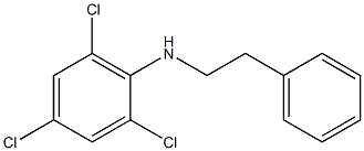 2,4,6-trichloro-N-(2-phenylethyl)aniline Struktur