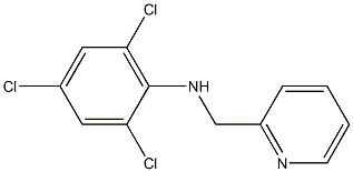 2,4,6-trichloro-N-(pyridin-2-ylmethyl)aniline Struktur