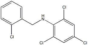 2,4,6-trichloro-N-[(2-chlorophenyl)methyl]aniline Struktur