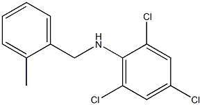 2,4,6-trichloro-N-[(2-methylphenyl)methyl]aniline Struktur