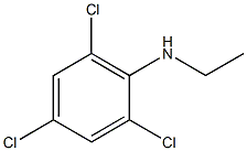 2,4,6-trichloro-N-ethylaniline Struktur