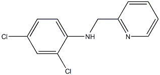 2,4-dichloro-N-(pyridin-2-ylmethyl)aniline Struktur