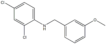 2,4-dichloro-N-[(3-methoxyphenyl)methyl]aniline Struktur