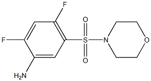 2,4-difluoro-5-(morpholine-4-sulfonyl)aniline Struktur